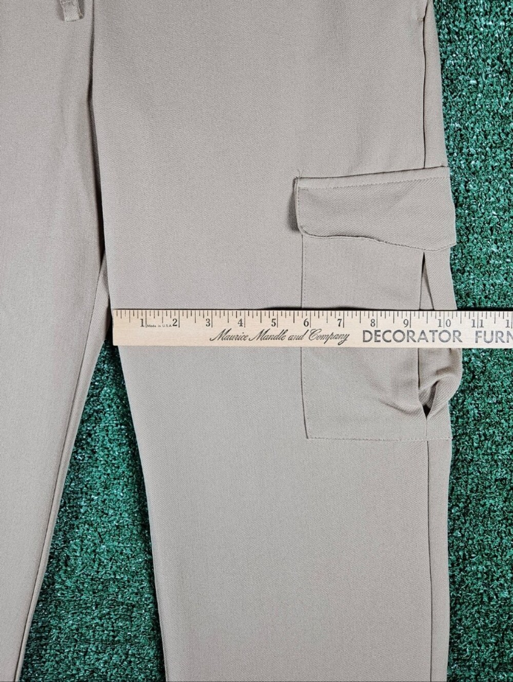 Marc Asher Beige Performance Tech Cargo Pants / Mens Size L/34 - Picture 3 of 10